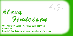 alexa findeisen business card